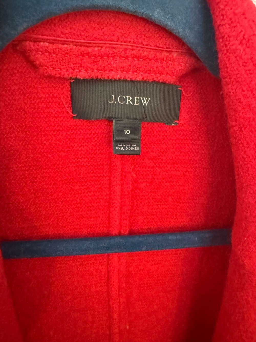 J.Crew Daphne Coat Italian Wool Topcoat Size 10 - Picture 2 of 5